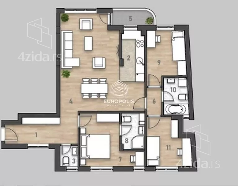 Četvorosoban stan | 4zida