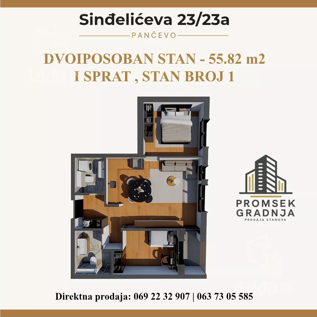 Dvosoban stan | 4zida