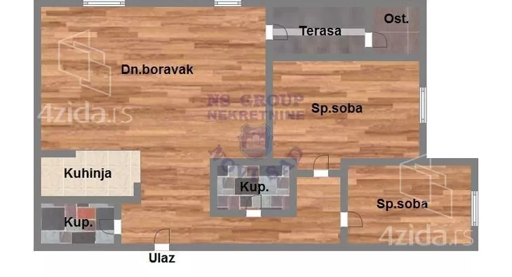 Trosoban stan | 4zida