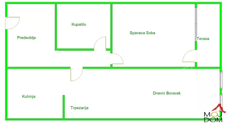 Jednoiposoban stan | 4zida