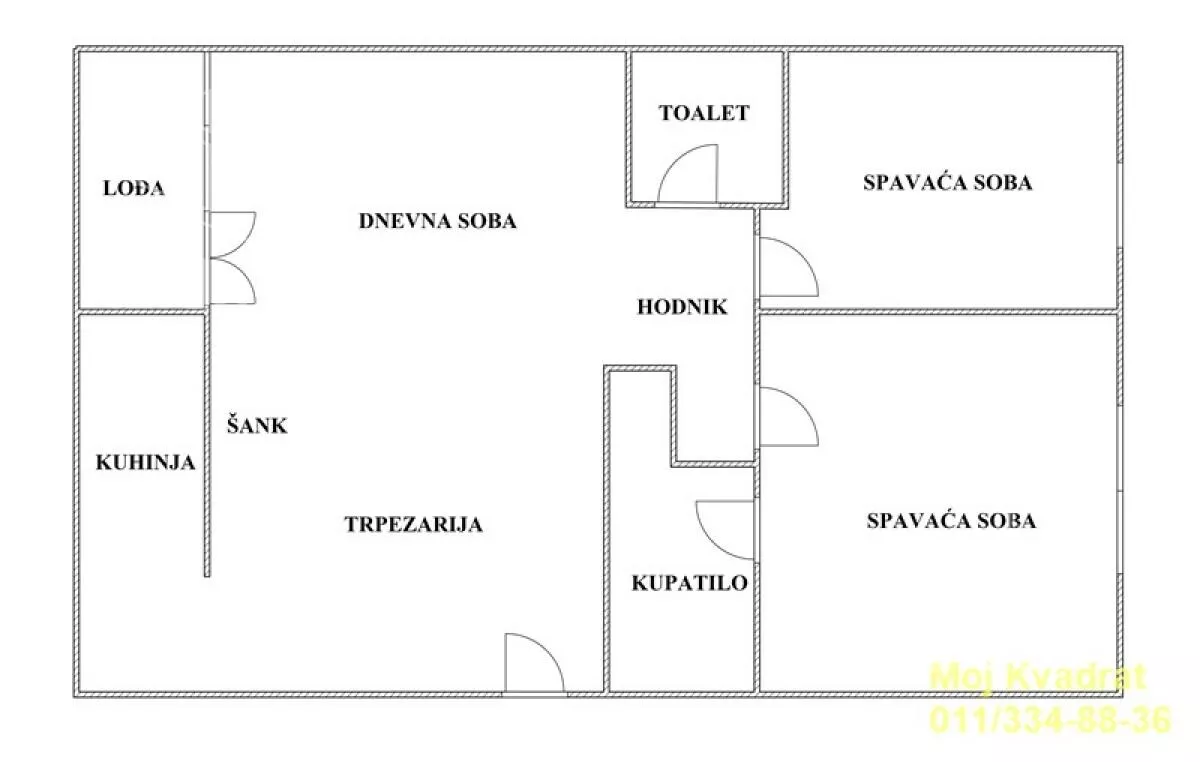 Trosoban stan | 4zida