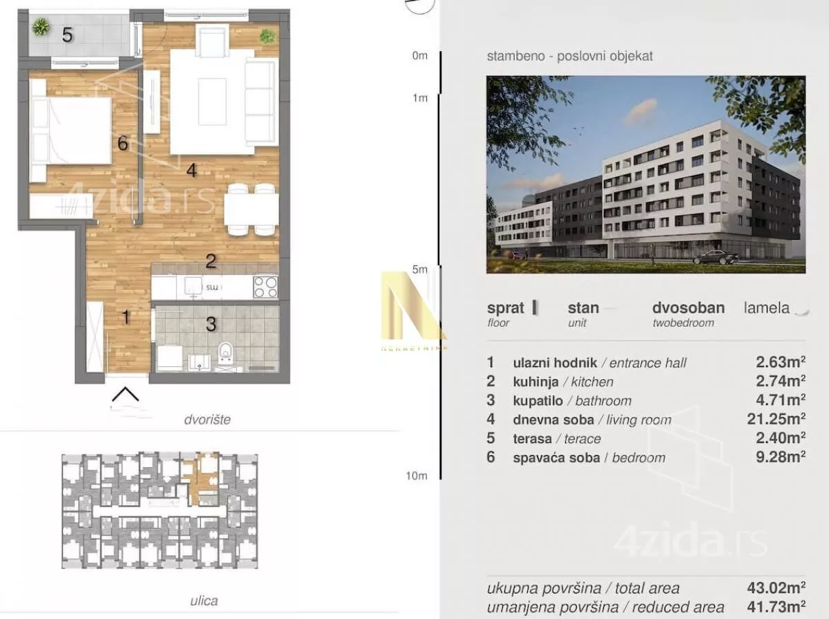 Dvosoban stan | 4zida