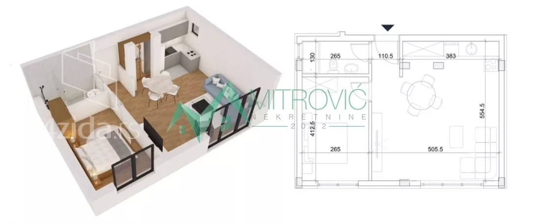 Dvosoban stan | 4zida