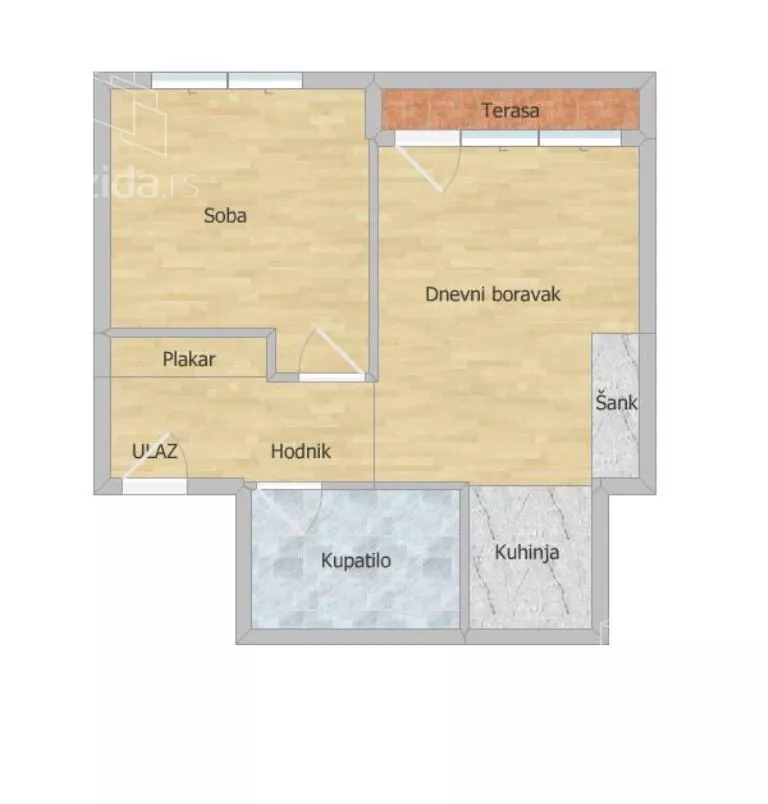 Jednoiposoban stan | 4zida