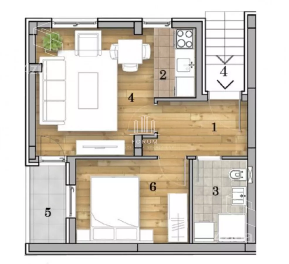 Dvosoban stan | 4zida