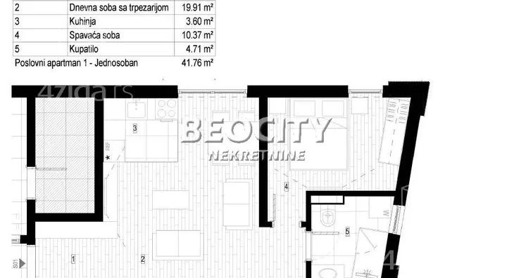 Jednosoban stan | 4zida