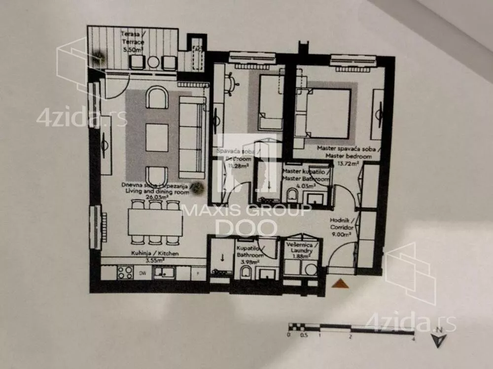 Trosoban stan | 4zida