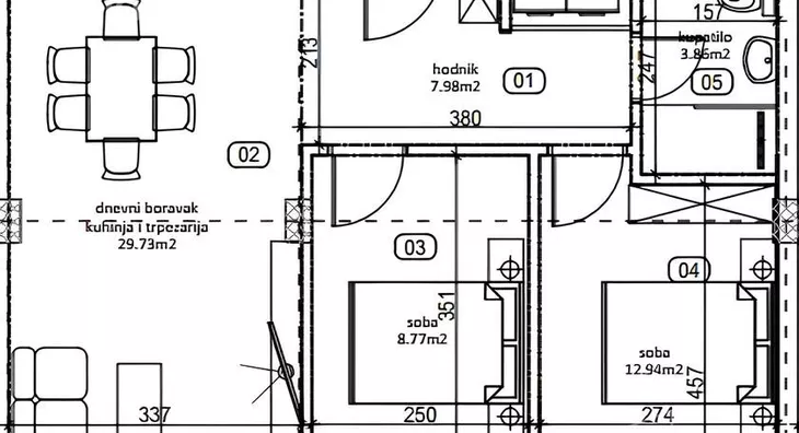 Jednoiposoban stan | 4zida