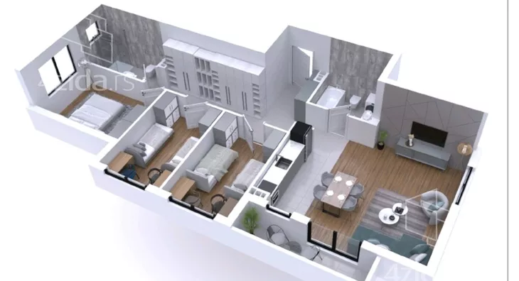 Četvorosoban stan | 4zida