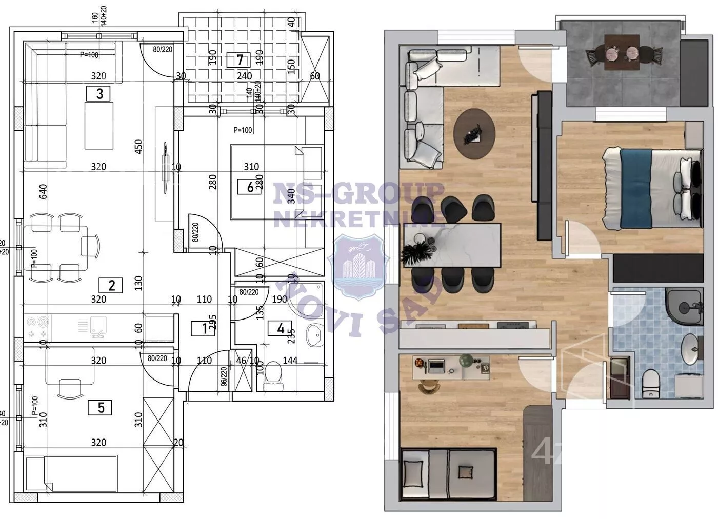 Trosoban stan | 4zida
