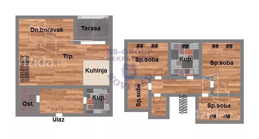 Petosoban stan | 4zida