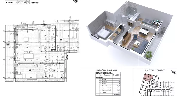 Dvoiposoban stan | 4zida