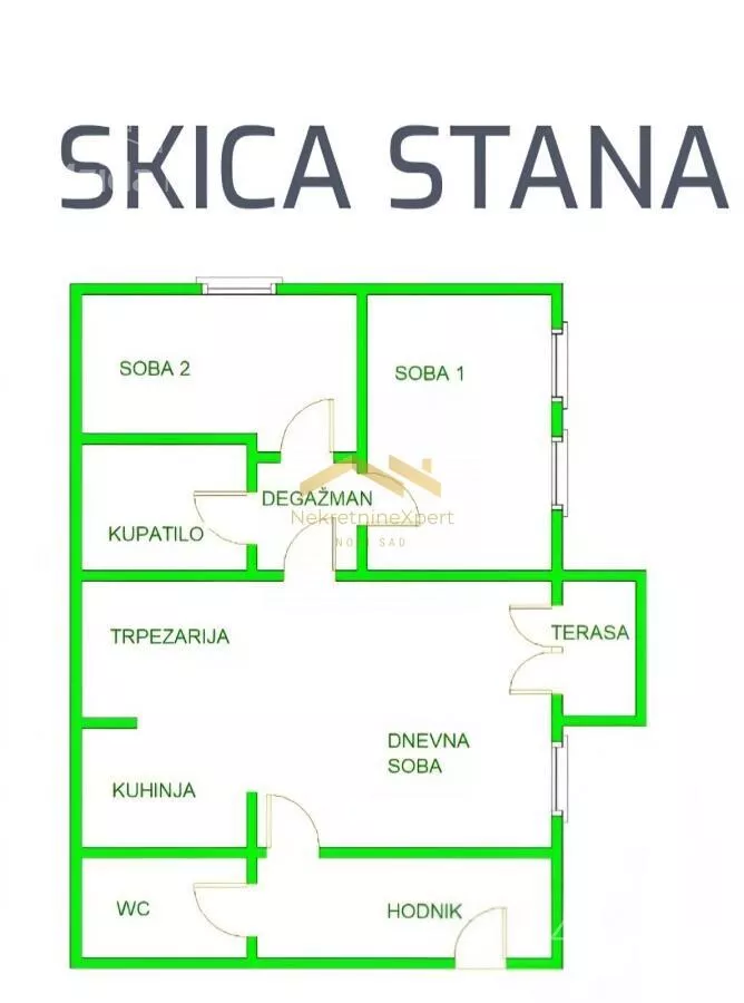 Trosoban stan | 4zida