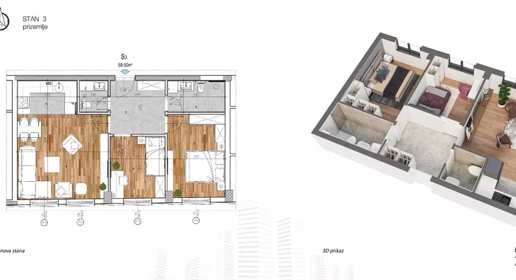 Dvoiposoban stan | 4zida