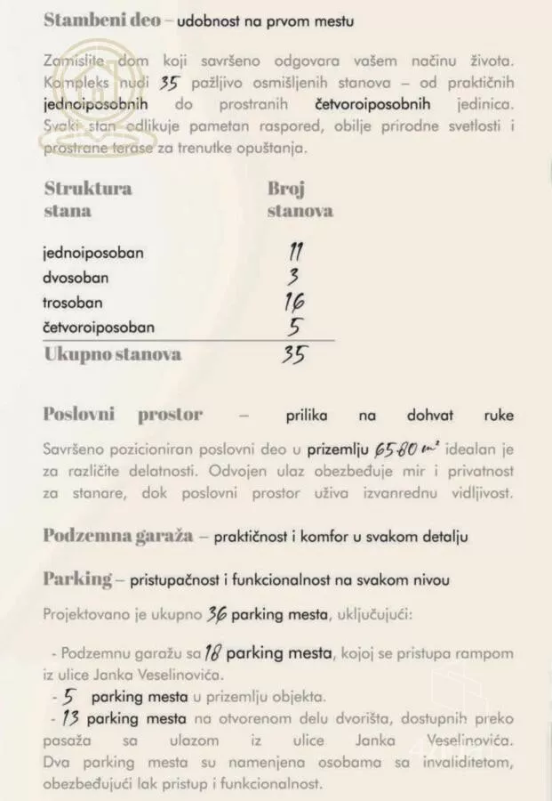 Jednoiposoban stan | 4zida