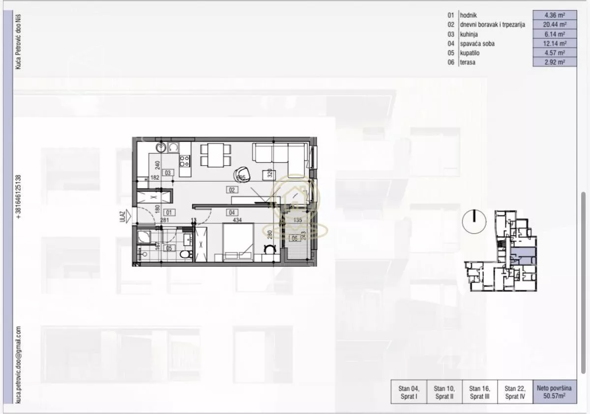Jednoiposoban stan | 4zida