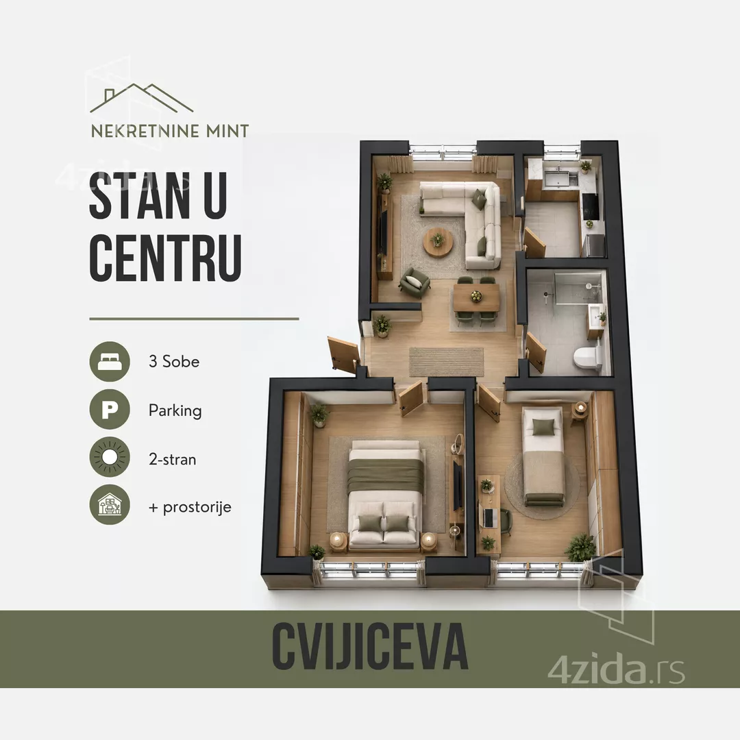 Trosoban stan | 4zida