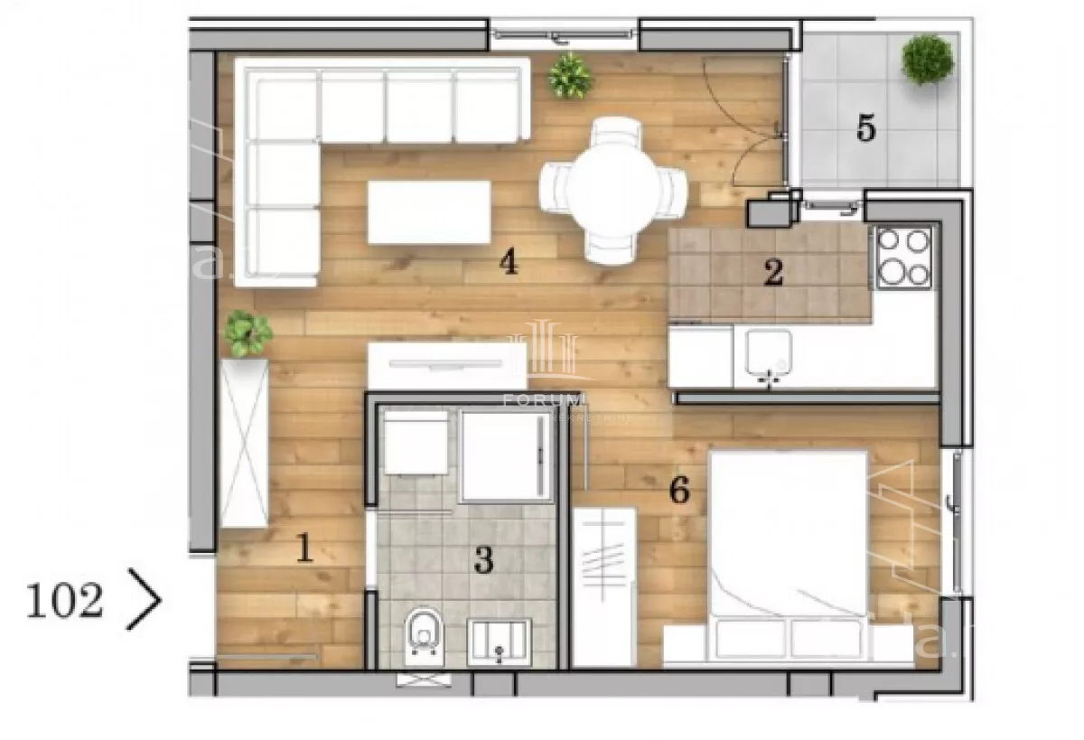 Dvosoban stan | 4zida