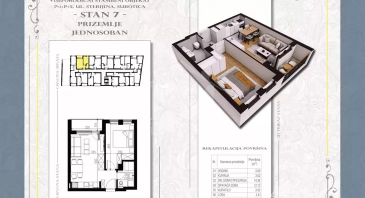 Jednosoban stan | 4zida