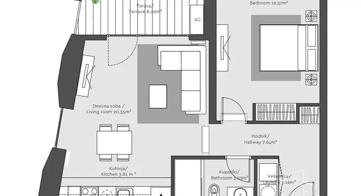 Dvosoban stan | 4zida