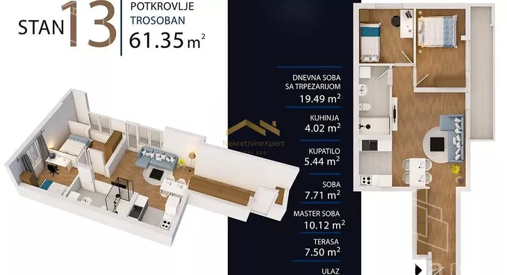 Trosoban stan | 4zida