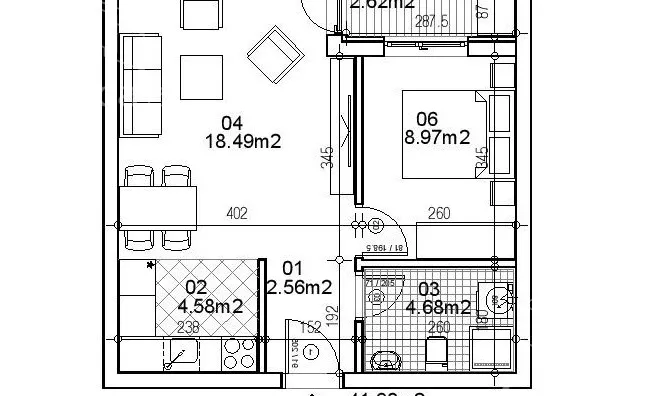 Jednoiposoban stan na prodaju, Telep, 92.400€, 40m² - stampaj