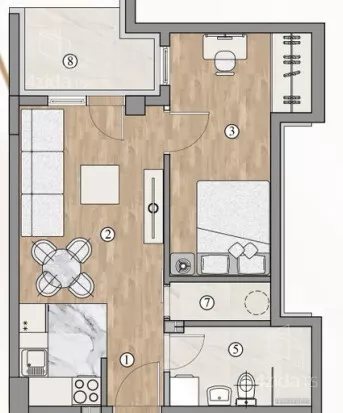 Jednoiposoban stan | 4zida