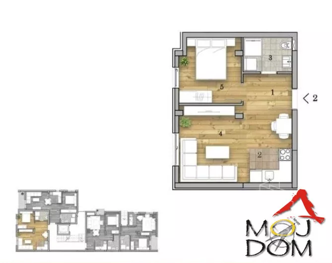 Jednoiposoban stan | 4zida