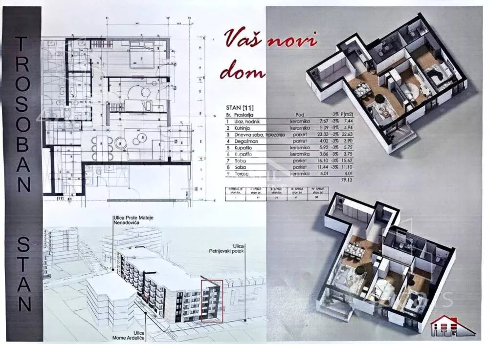 Trosoban stan | 4zida