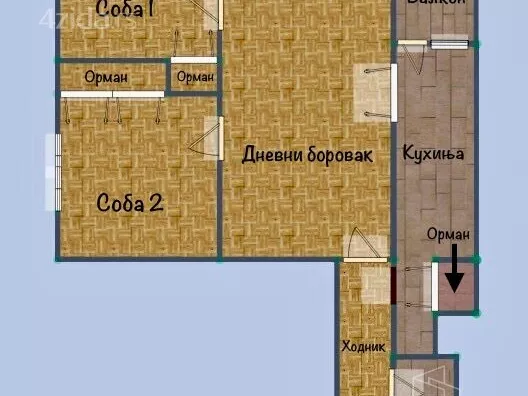 Trosoban stan | 4zida