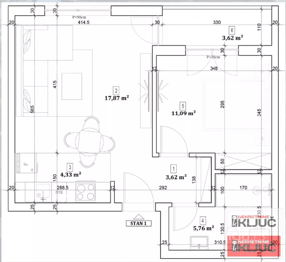 Dvosoban stan | 4zida