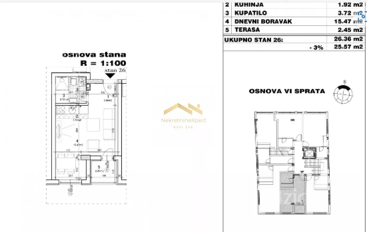 Jednosoban stan | 4zida