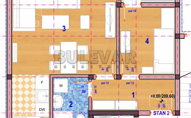 Jednoiposoban stan | 4zida