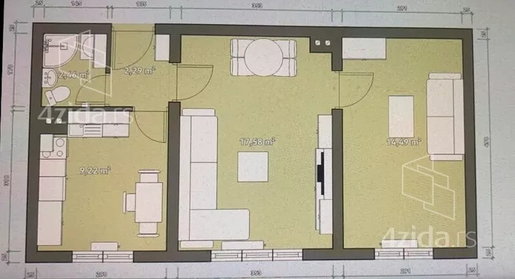 Dvosoban stan | 4zida