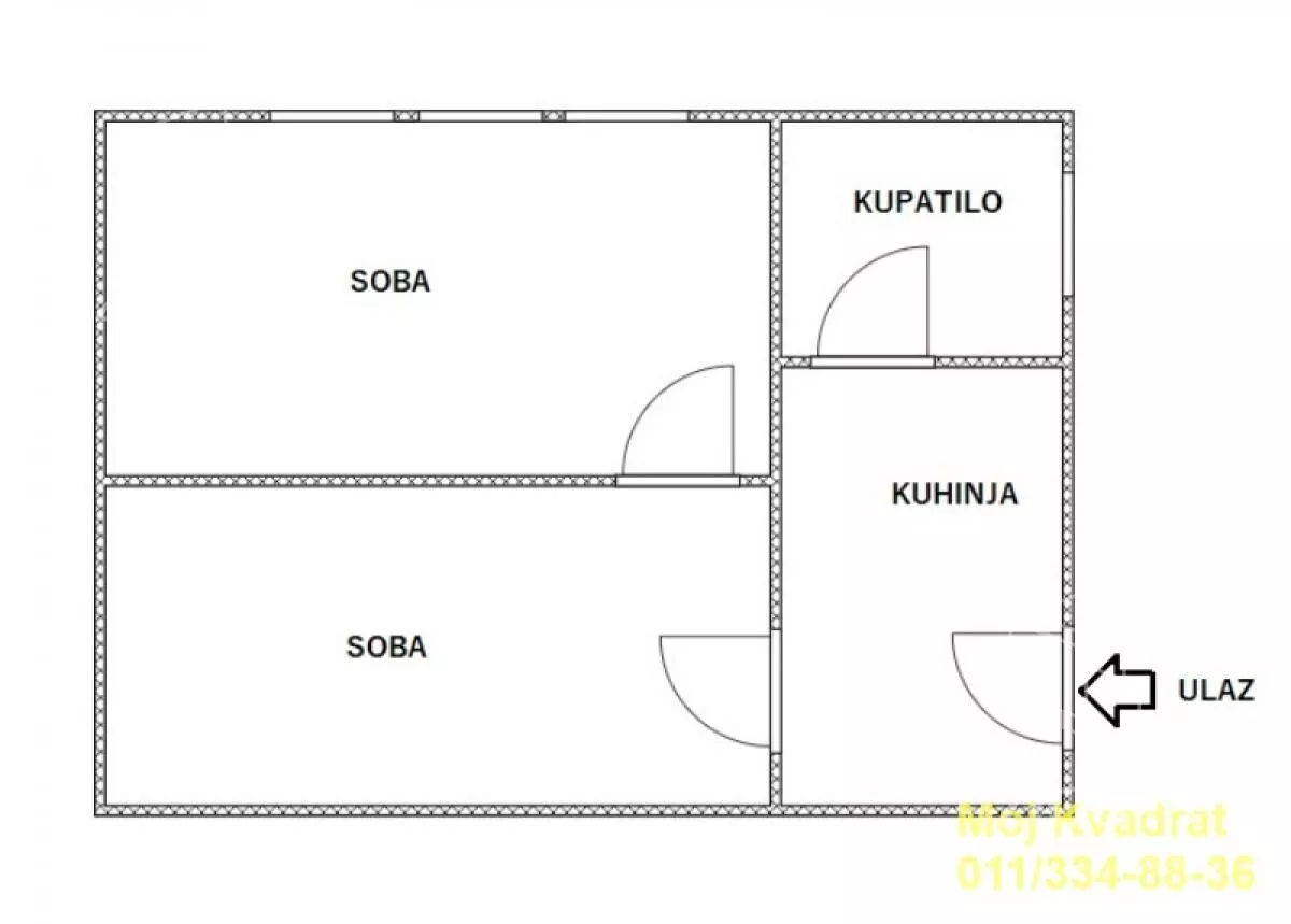 Jednoiposoban stan | 4zida