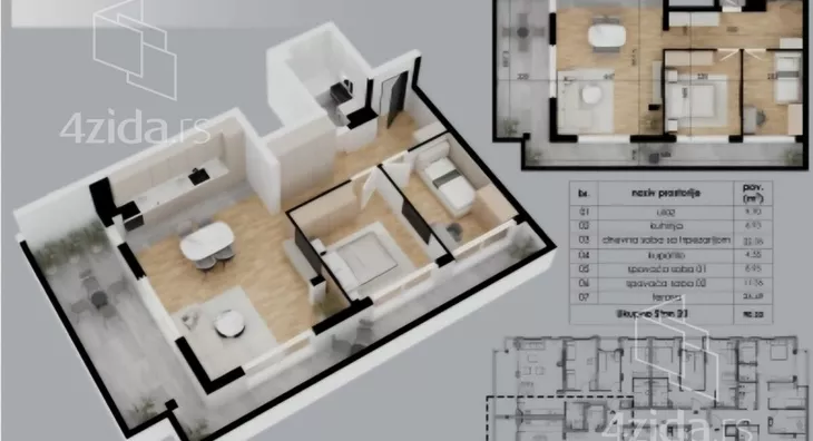 Trosoban stan | 4zida