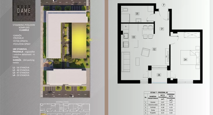 Dvosoban stan | 4zida
