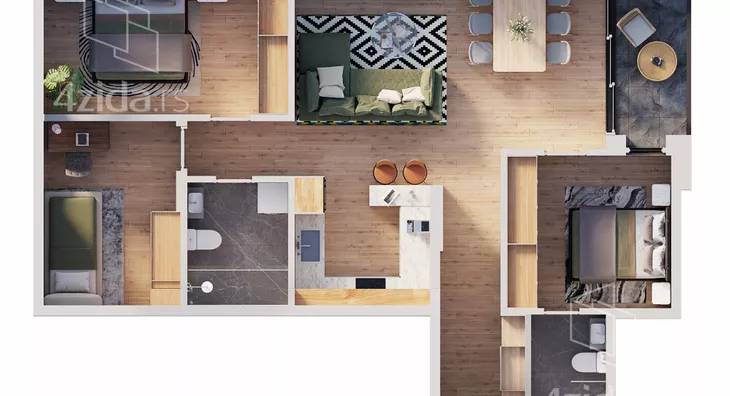 Četvorosoban stan | 4zida