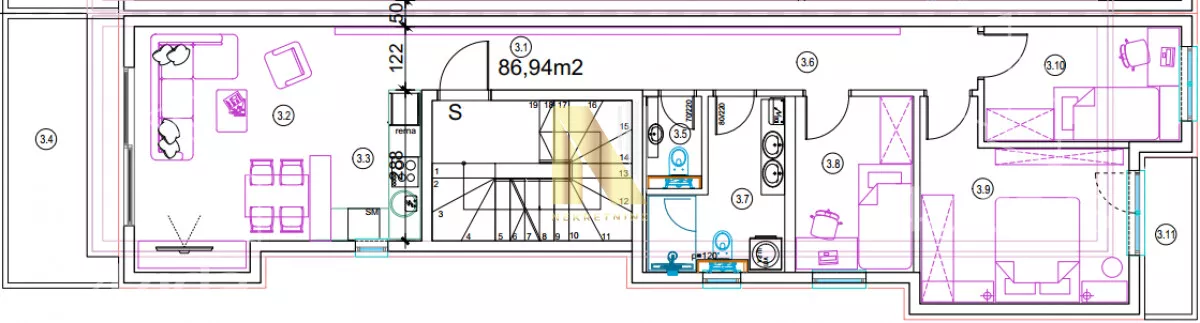 Troiposoban stan | 4zida