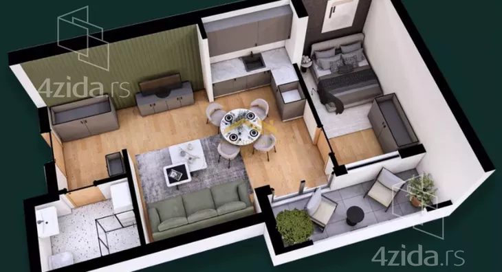 Dvosoban stan | 4zida