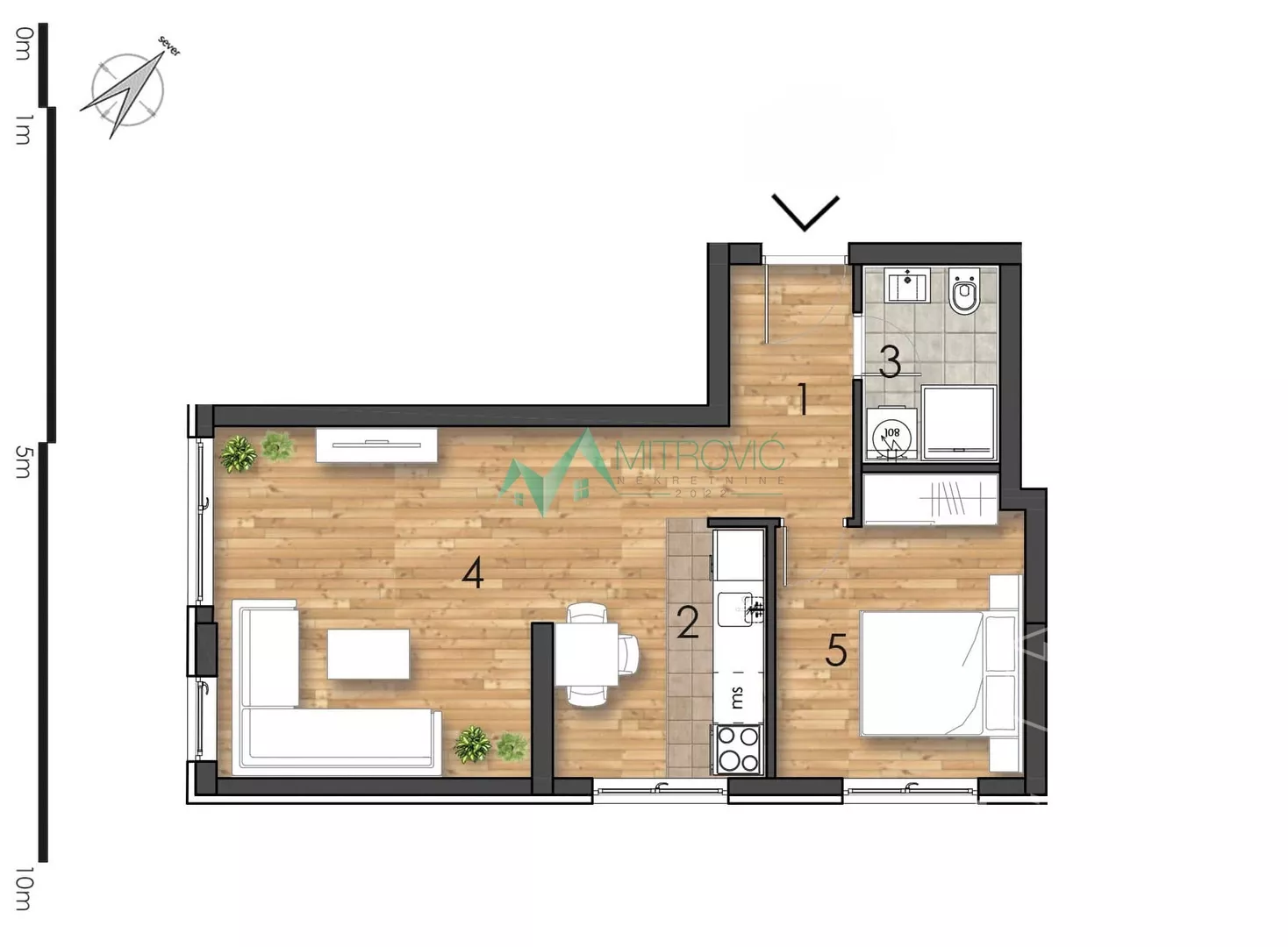 Dvosoban stan | 4zida