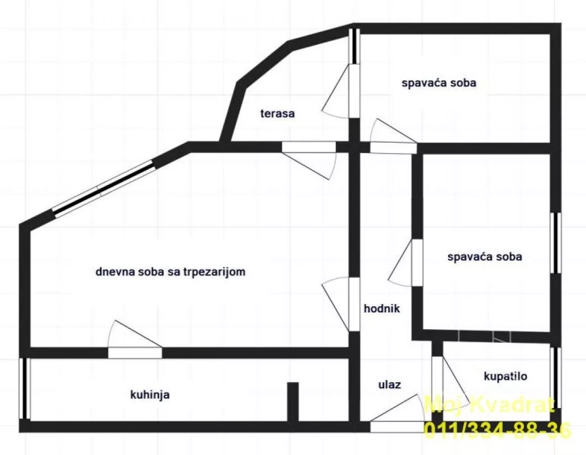 Trosoban stan | 4zida