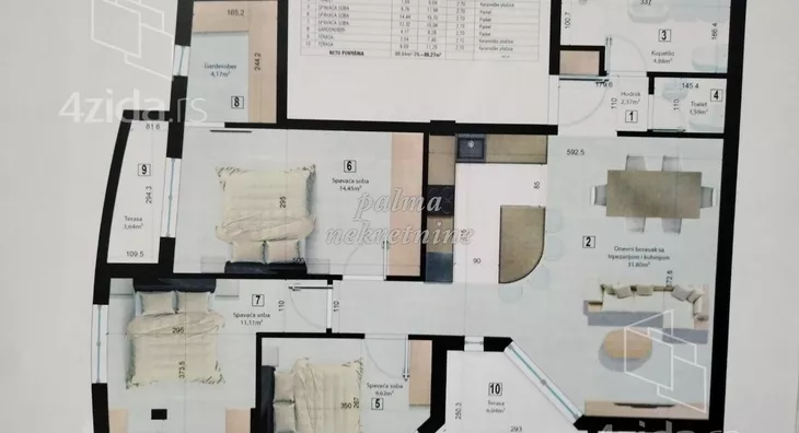 Troiposoban stan | 4zida