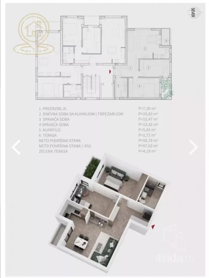 Dvoiposoban stan | 4zida