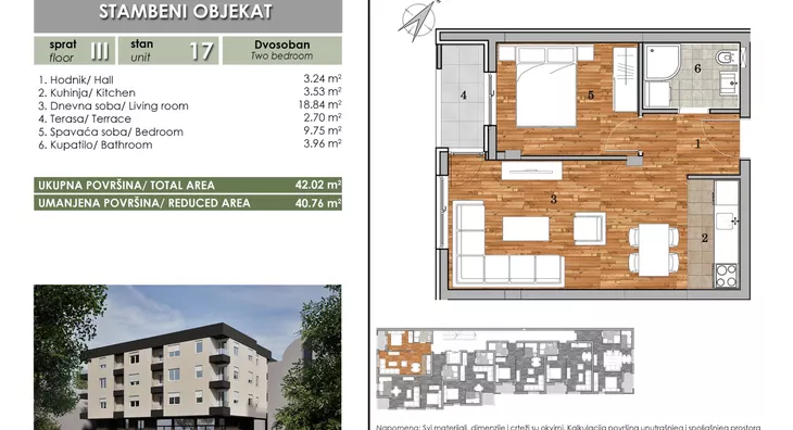 Dvosoban stan | 4zida