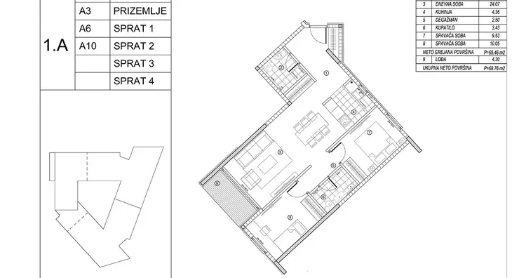 Trosoban stan | 4zida