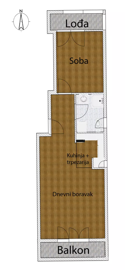 Dvosoban stan | 4zida