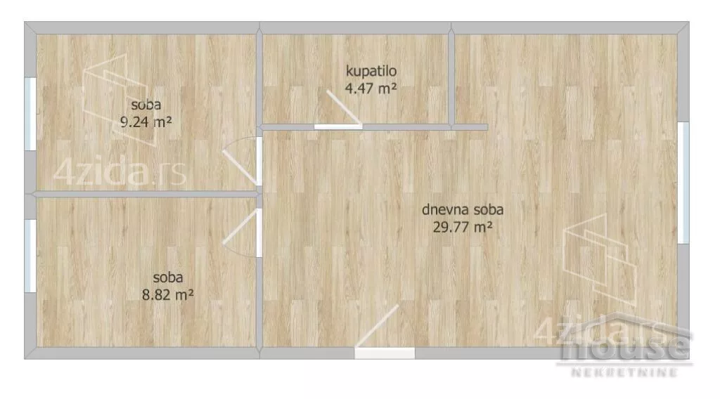 Trosoban stan | 4zida