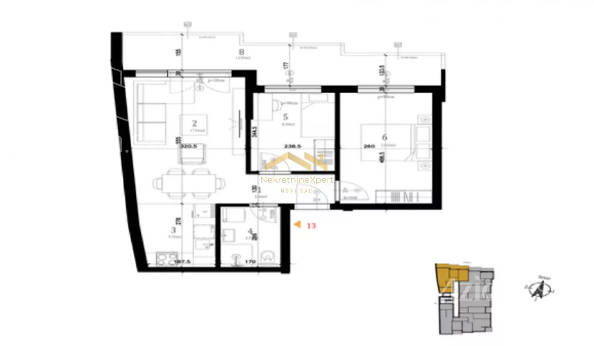 Trosoban stan | 4zida