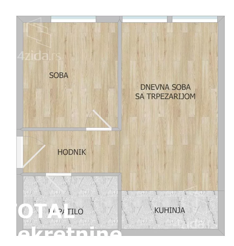 Jednoiposoban stan | 4zida